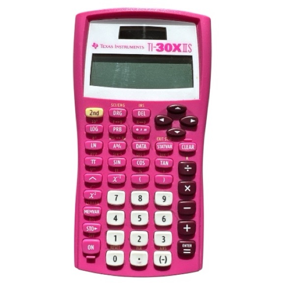 Pink Texas Instruments Scientific Calculator Model TI-30X IIS, WORKS - Picture 1 of 4